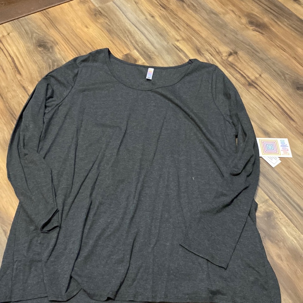 Womens lularoe gray long sleeve top